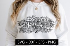 Papa Flowers SVG Cut file Sublimation Product Image 1