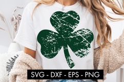 Distressed Clover SVG St. Patrick’s Day Product Image 1