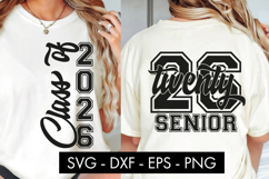 Senior Class of 2026 SVG Front and Back PNG Sublimation Product Image 1