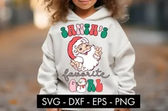 Santa's Favorite Girl SVG Cut File PNG Product Image 2