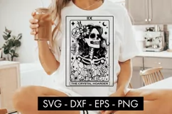 Tarot Card The Crystal Hoarder SVG Cut File PNG Product Image 1