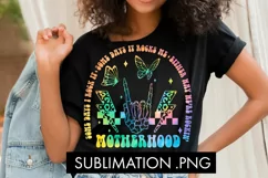 Motherhood Some Days I Rock It PNG Sublimation Product Image 1