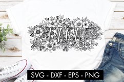 Papa Flowers SVG Cut file Sublimation Product Image 2