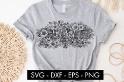 Papa Flowers SVG Cut file Sublimation Product Image 3
