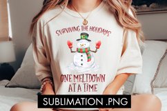 Surviving The Holidays One Meltdown At A Time Sublimation Product Image 2