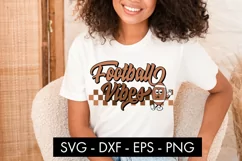 Retro Football Vibes SVG Cut File PNG Sublimation Product Image 2