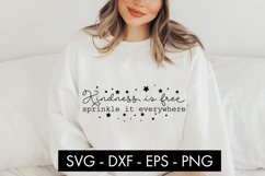 Kindness is free sprinkle it everywhere SVG PNG Cut file Product Image 2