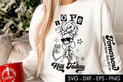 Nope Not Today Skeleton SVG Coffee PNG Product Image 2
