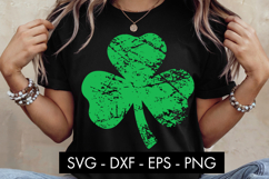 Distressed Clover SVG St. Patrick’s Day Product Image 2