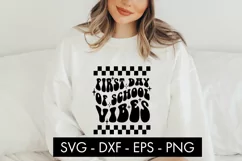 First Day Of School Vibes SVG Cut File PNG Sublimation Product Image 2