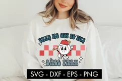 Retro Baseball Take Me Out To The Ball Park SVG PNG Cut file Product Image 1