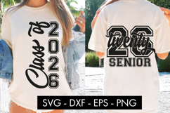 Senior Class of 2026 SVG Front and Back PNG Sublimation Product Image 2