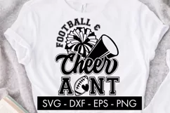 Football And Cheer Aunt SVG Cut File PNG Product Image 2