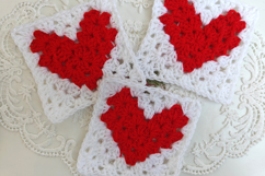 Pixel Heart Granny Square Pattern Product Image 2