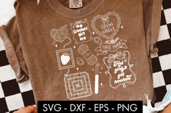 Funny Coquette Crochet Girl Era SVG Product Image 2