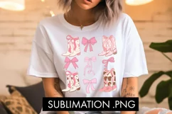 Coquette Aesthetic Cowgirl PNG Sublimation Product Image 2