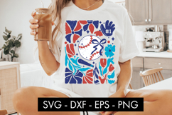 Floral Baseball SVG PNG Sublimation Product Image 2
