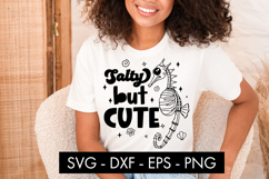 Salty But Cute Skeleton Seahorse SVG PNG Product Image 2