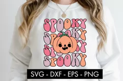 Spooky Pumpkin Halloween SVG Cut File PNG Sublimation Product Image 2