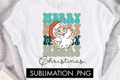 Western Merry Christmas Santa PNG Sublimation Product Image 2