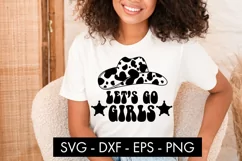 Let's Go Girls Cowboy Hat SVG Cut File PNG Product Image 2