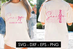 Senior Class of 2026 SVG Front and Back PNG Sublimation Product Image 2