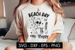 Beach Day With My Bestie Dog Mom SVG PNG Product Image 2
