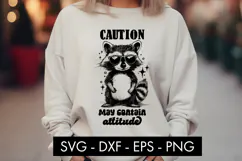 Funny Racoon Animal SVG PNG Sublimation Product Image 2
