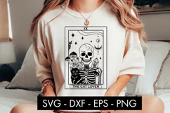 Tarot Card The Cat Lover SVG Cut File PNG Product Image 1