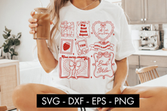 Coquette Book Lover SVG PNG Soft Girl Aesthetic Reading Product Image 2