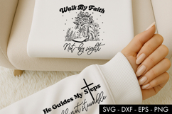 Walk by Faith Not by Sight SVG PNG Sublimation Product Image 3