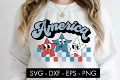 Retro America 4th July SVG PNG Cut file Product Image 3