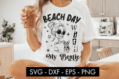 Beach Day With My Bestie Dog Mom SVG PNG Product Image 3