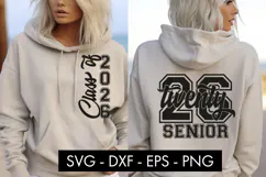Senior Class of 2026 SVG Front and Back PNG Sublimation Product Image 3