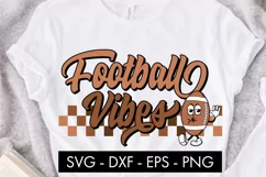 Retro Football Vibes SVG Cut File PNG Sublimation Product Image 3