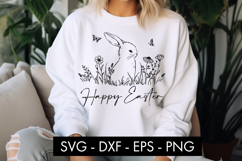 Happy Easter Bunny SVG PNG Sublimation Product Image 3