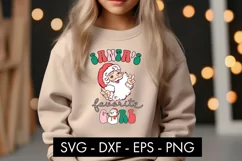 Santa's Favorite Girl SVG Cut File PNG Product Image 3