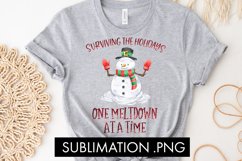 Surviving The Holidays One Meltdown At A Time Sublimation Product Image 3