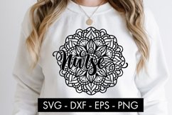 Nurse Mandala SVG Cut file Sublimation Product Image 2