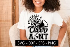 Football And Cheer Aunt SVG Cut File PNG Product Image 3