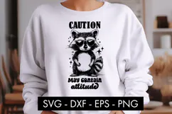 Funny Racoon Animal SVG PNG Sublimation Product Image 3