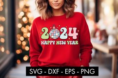 2024 Happy New Year SVG Cut File Product Image 1