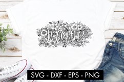 Teacher Flowers SVG Cut file Sublimation Product Image 2