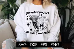 Funny Cow Animal SVG PNG Sublimation Product Image 3