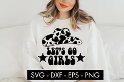 Let's Go Girls Cowboy Hat SVG Cut File PNG Product Image 3