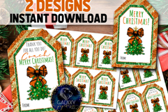 Basketball Christmas Favor Tag, Coach and Team Appreciation Product Image 1