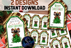 Football Christmas Favor Tag, Coach and Team Appreciation Product Image 1