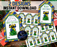 Volleyball Christmas Favor Tag, Coach and Team Appreciation Product Image 2