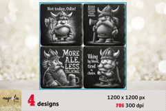 Cartoon Viking Laser Engraving Files Product Image 1