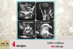 America 250 anniversary slate coaster 4th of July engrave Product Image 1